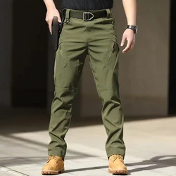 Pantalones tácticos militares elásticos de carga secado rápido