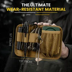 Panel organizador táctico modular para mochila con velcro