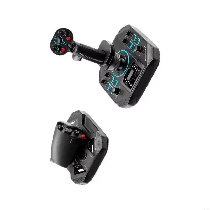 Simulador de vuelo con base metálica y control multifunción - imagen 3