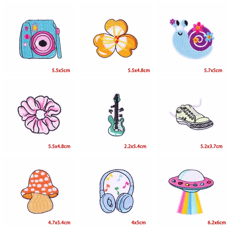 Parche bordado decorativo rosa para ropa y bolsos – Insignia para coser