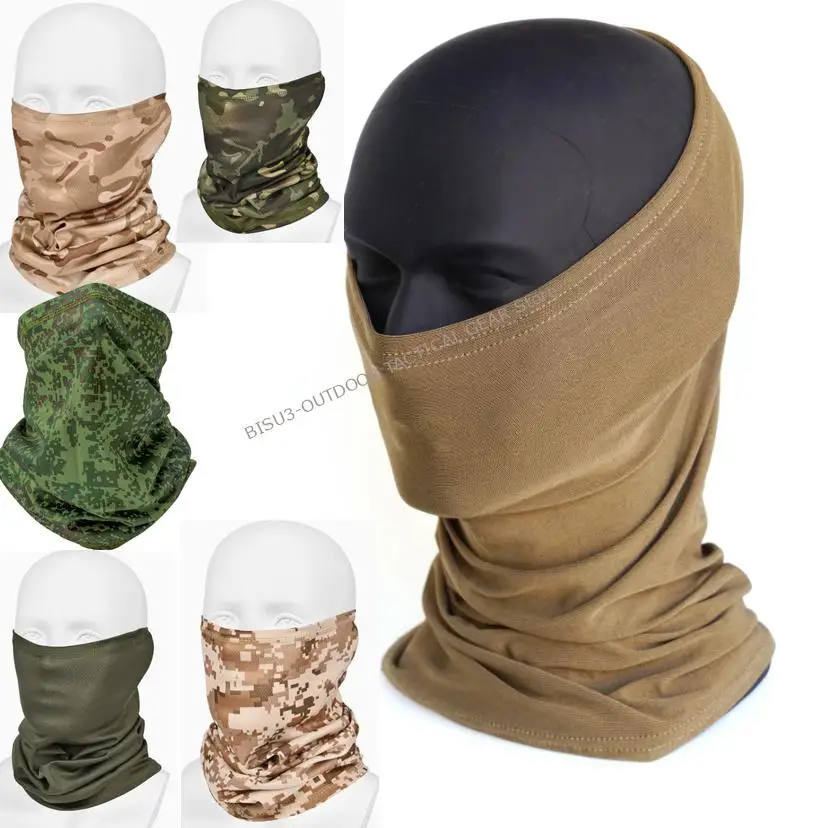 BISU3 Pañuelo táctico de malla cortavientos camuflaje tubular - imagen 2