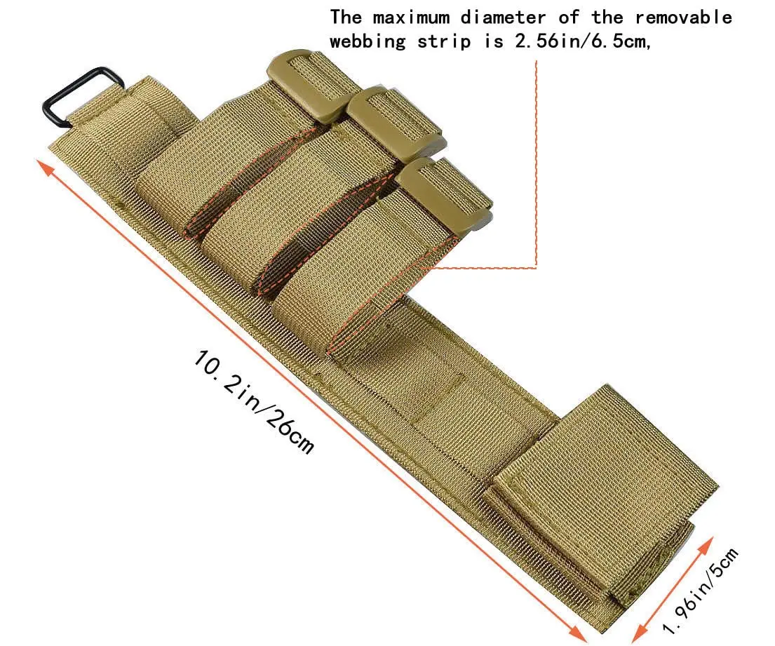 Funda táctica MOLLE para herramientas, cuchillo y linterna