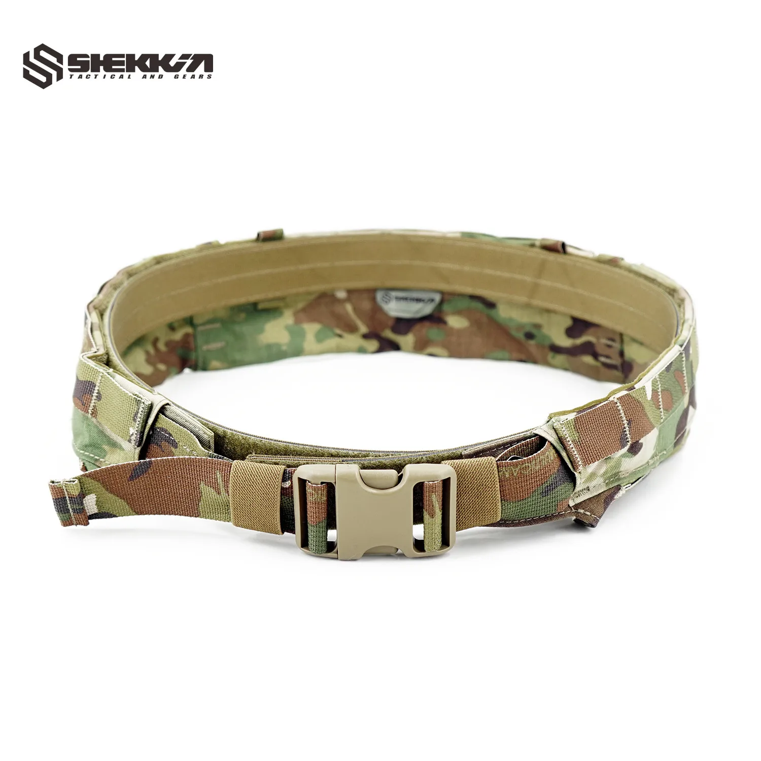 Shekkingears Cinturón táctico MOLLE modular liberación rápida Airsoft