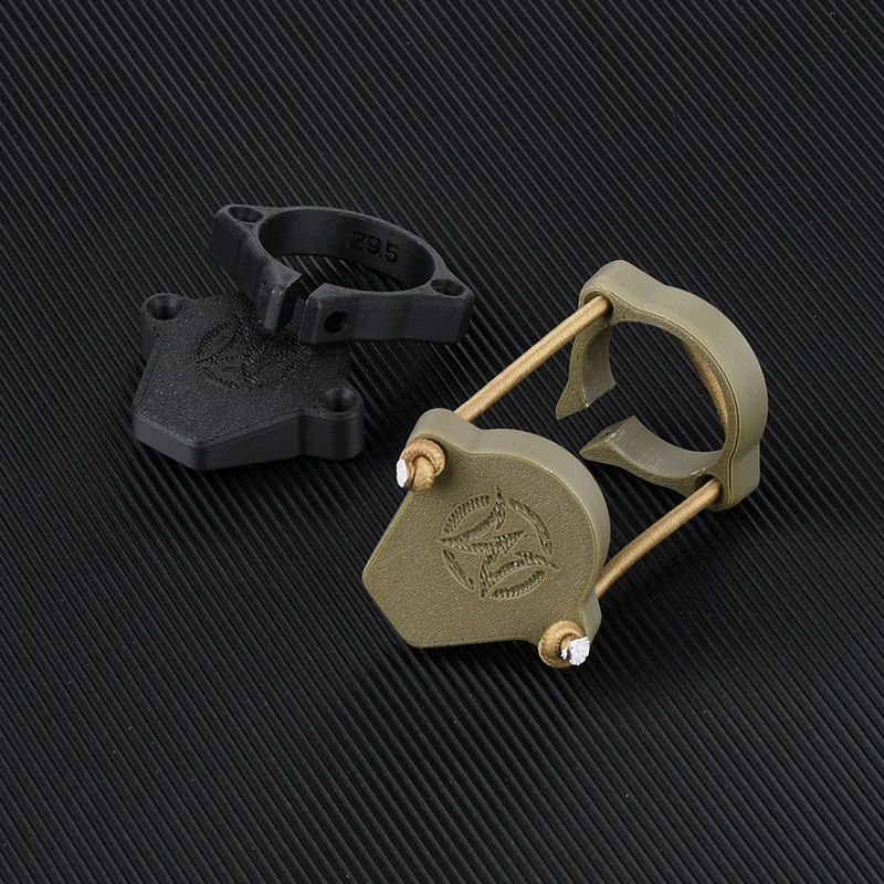 Tapa de lente para linterna táctica de nailon anti-polvo con cordón - imagen 5