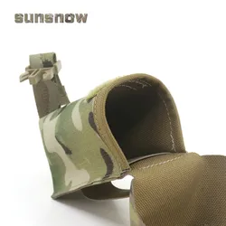Funda táctica ARS con tapa abatible para cargadores Flashbang y humo