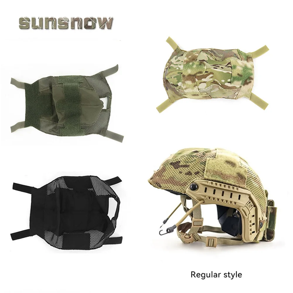 Funda de camuflaje para casco táctico, vista general