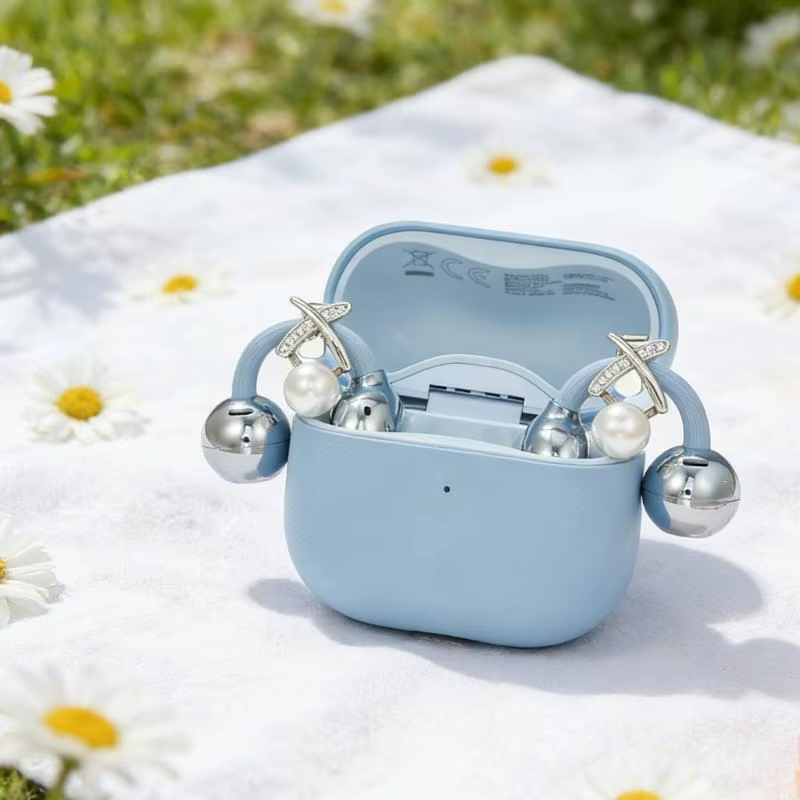Clip para auriculares con dijes y diseño de cuentas elegante estilo - imagen 4