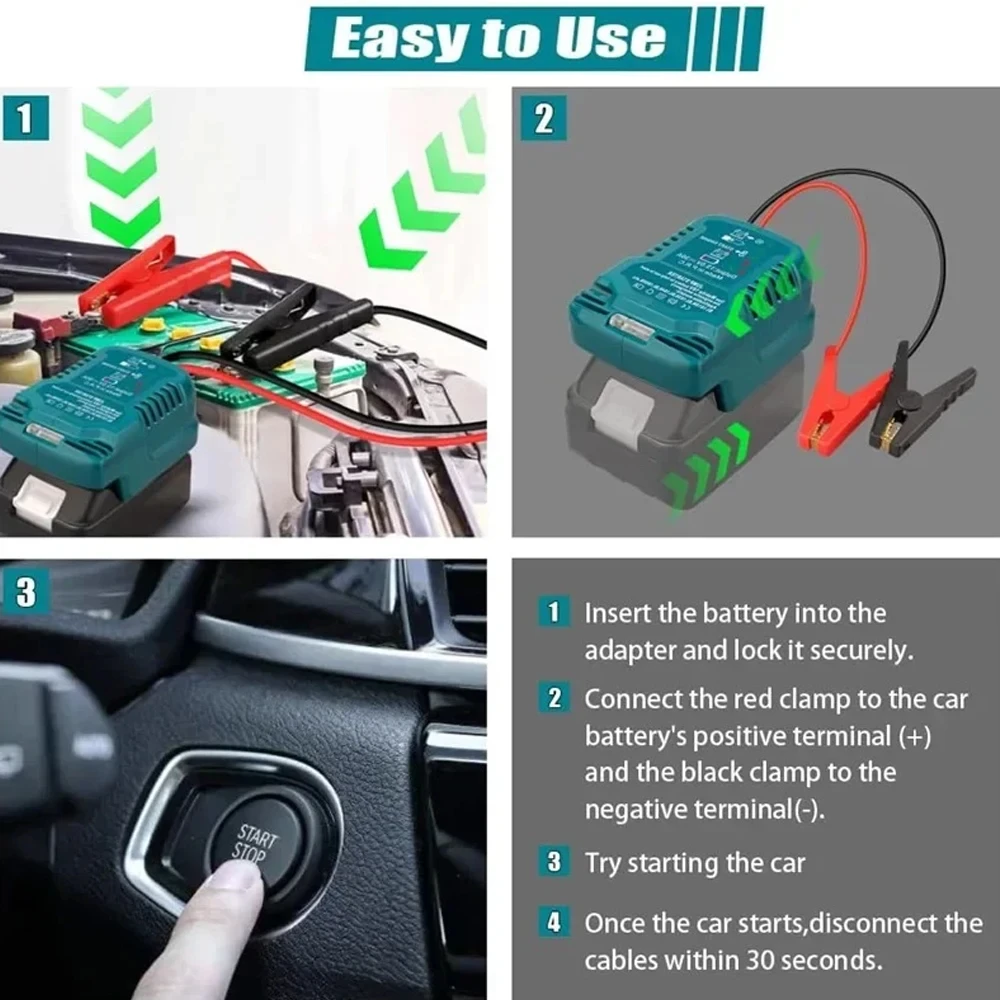 Makita cable arranque de emergencia batería litio alta resistencia - imagen 2