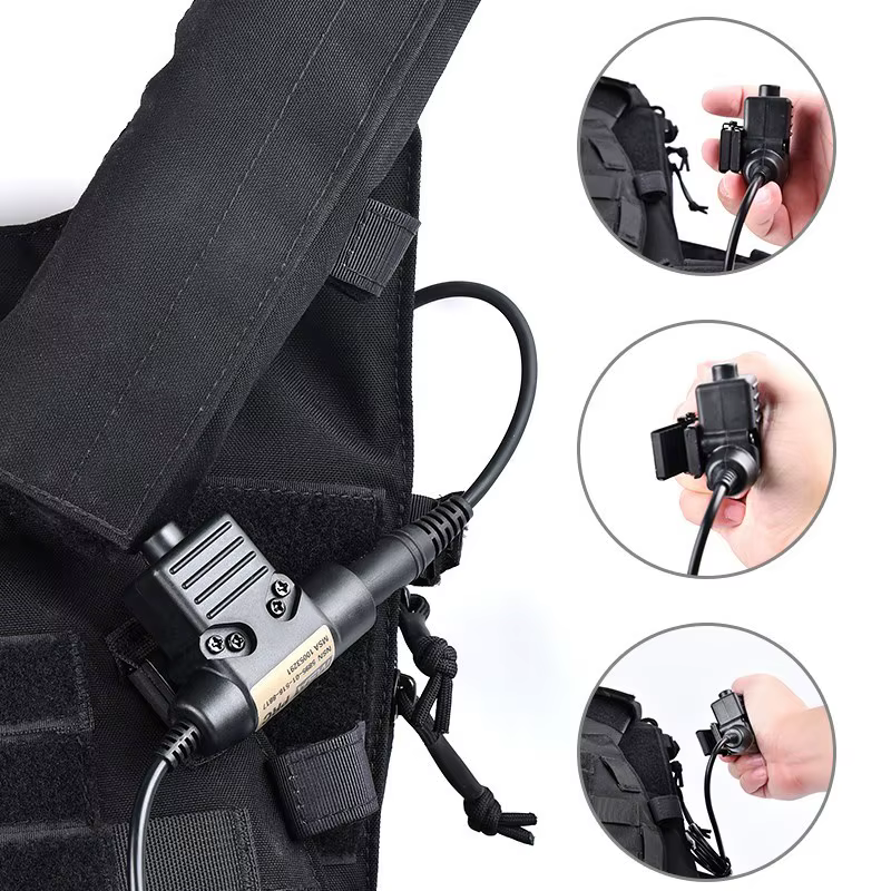 WADSN Adaptador PTT U94 para auriculares tácticos COMTAC/Earmor - imagen 5