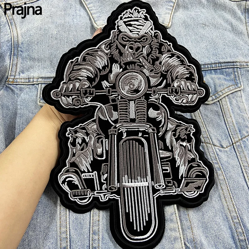 Parche bordado Punk estilo moto grande para chaqueta y mochila - imagen 5