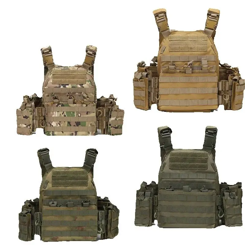 Chaleco táctico camuflaje multifuncional con cierre rápido protección - imagen 4