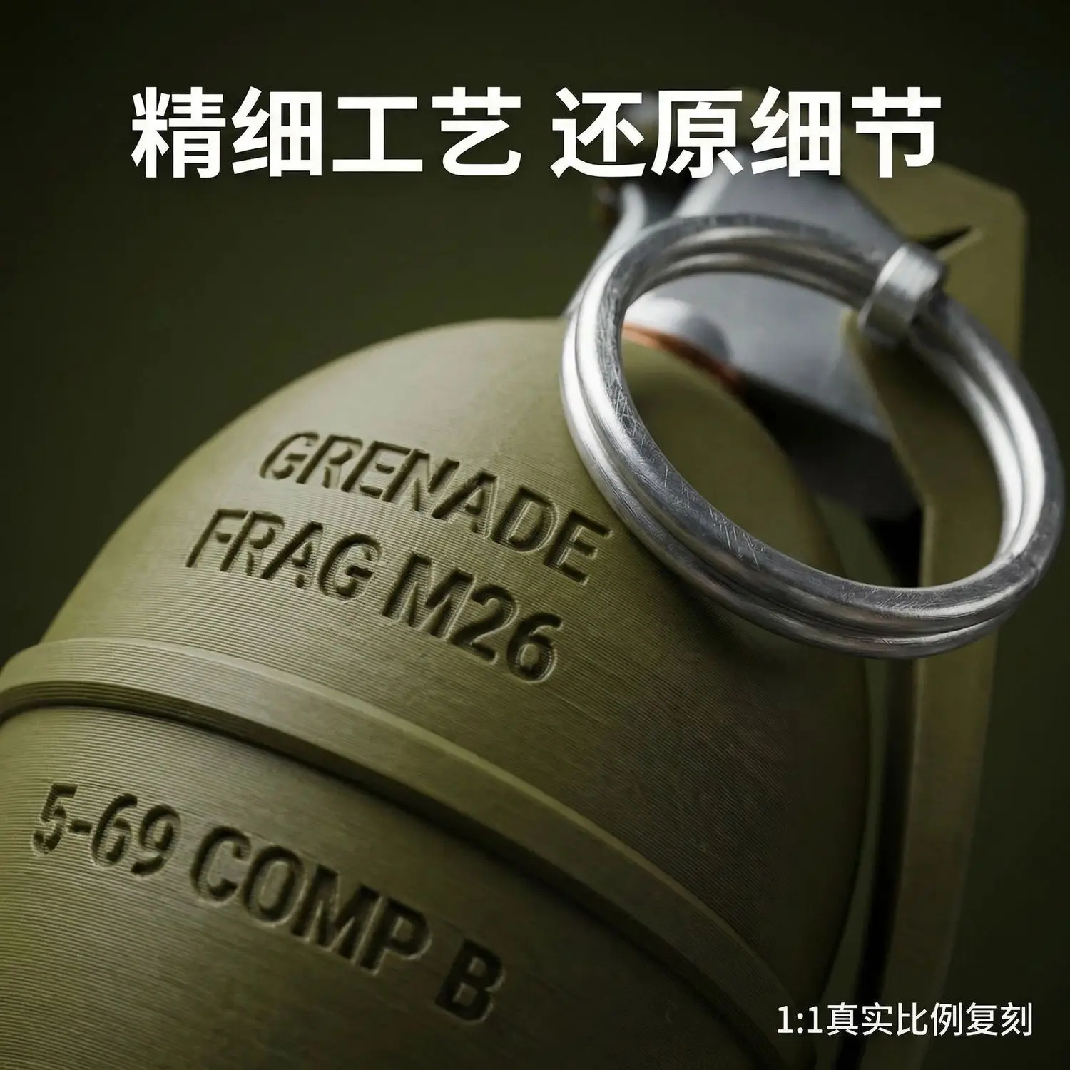 Réplica M26 impresa 3D Vietnam no funcional para coleccionistas - imagen 2