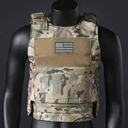 Chaleco táctico MOLLE Águila ripstop negro