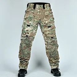 Pantalones cargo tácticos hombre MOLLE multibolsillos resistentes
