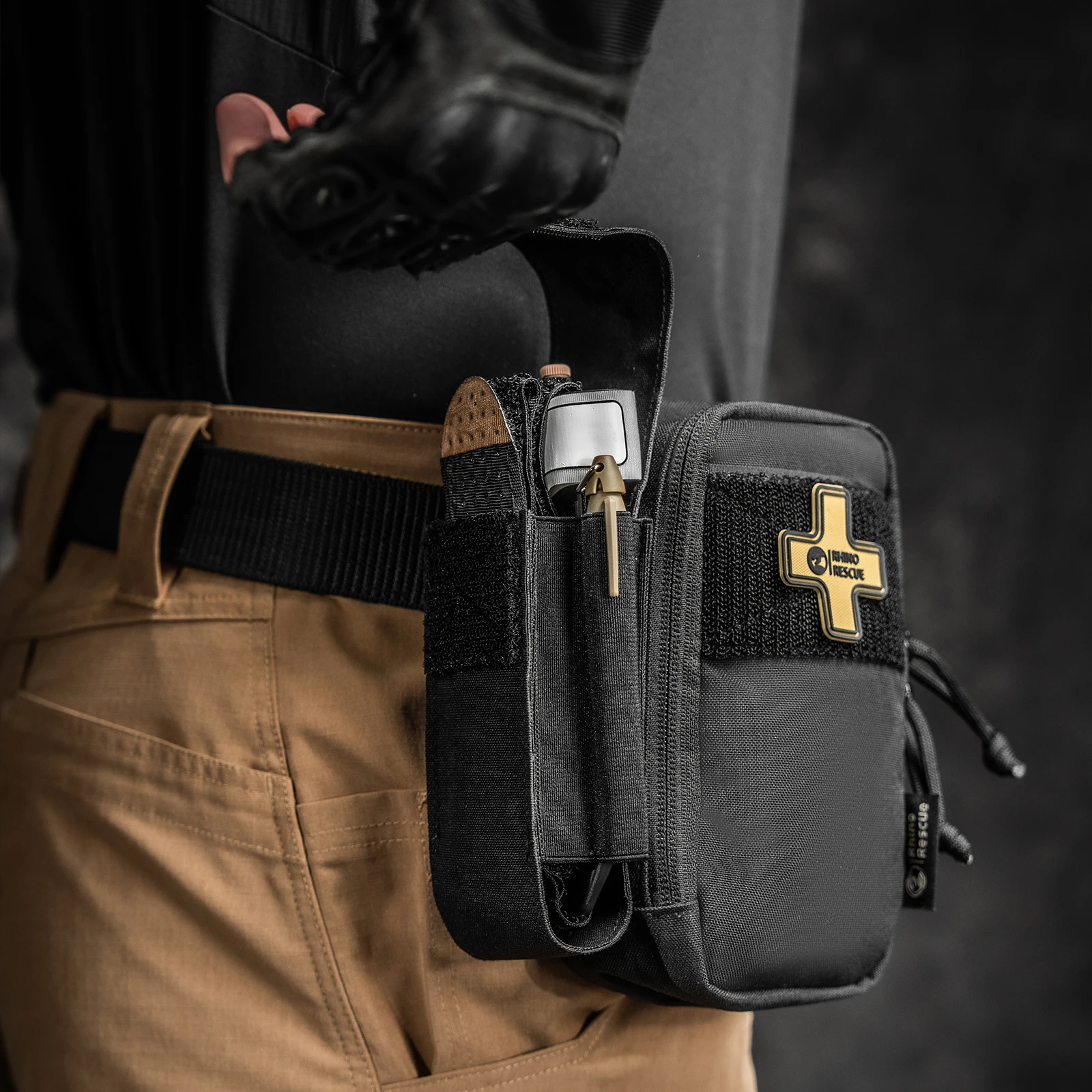 RHINO RESCUE Botiquín IFAK MOLLE compacto para senderismo - imagen 2