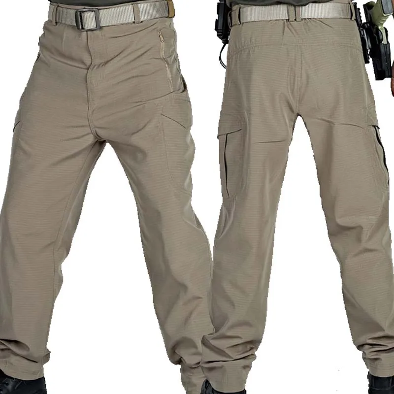 Pantalones tácticos cargo camuflaje multibolsillos impermeables - imagen 4