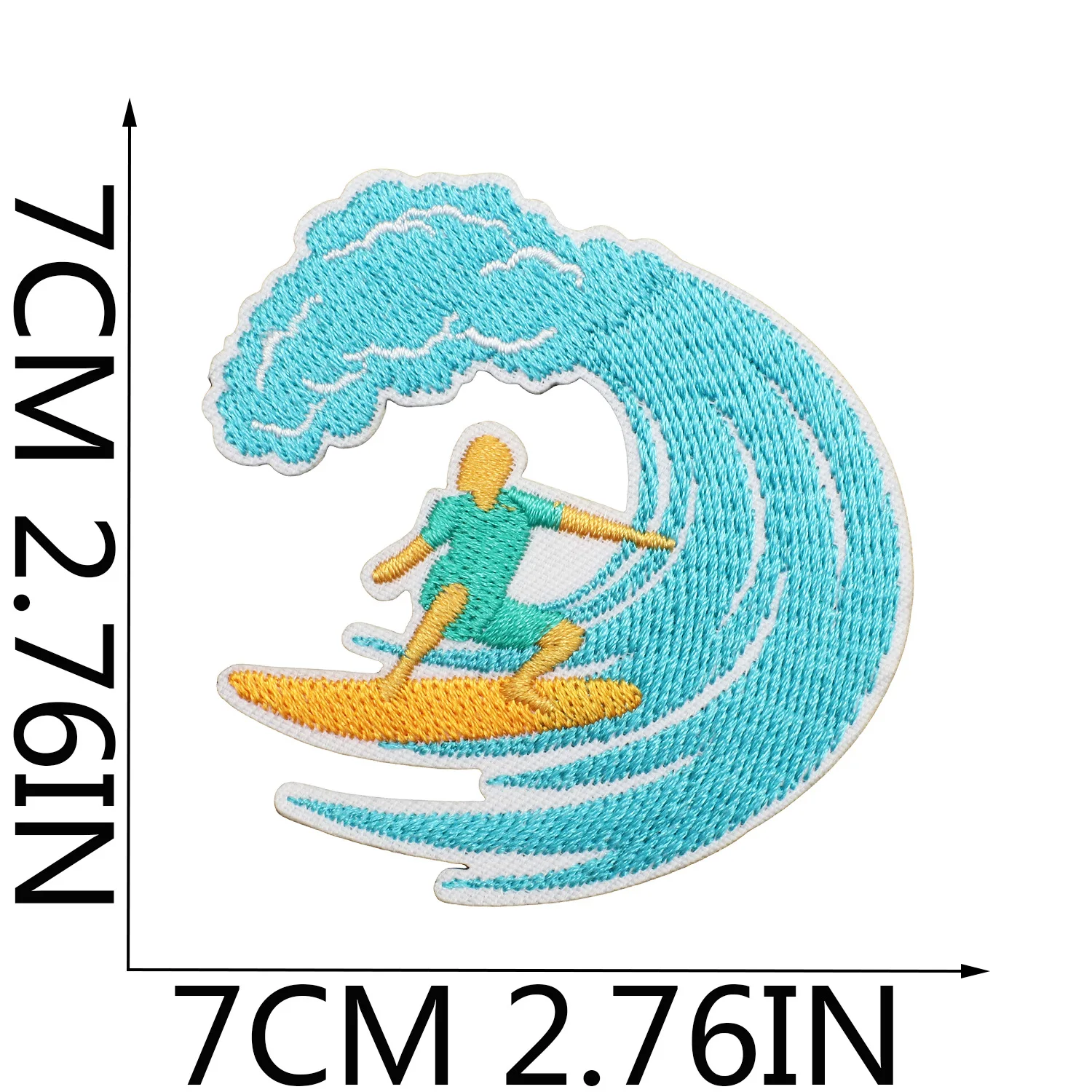 Parche bordado signo de la paz para planchar Surf y tabla - imagen 2