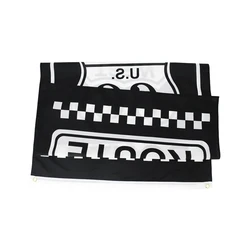 FLAGLINK Bandera decorativa negra Ruta 66 Oeste EE. UU.