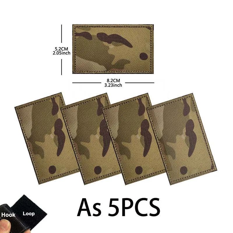 Parche táctico camuflaje bordado DIY con gancho y bucle - imagen 3