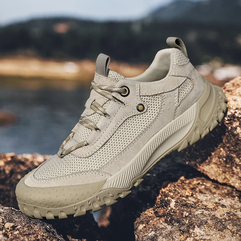 MERRTO botas de trekking transpirables en malla para montaña hombre - imagen 5