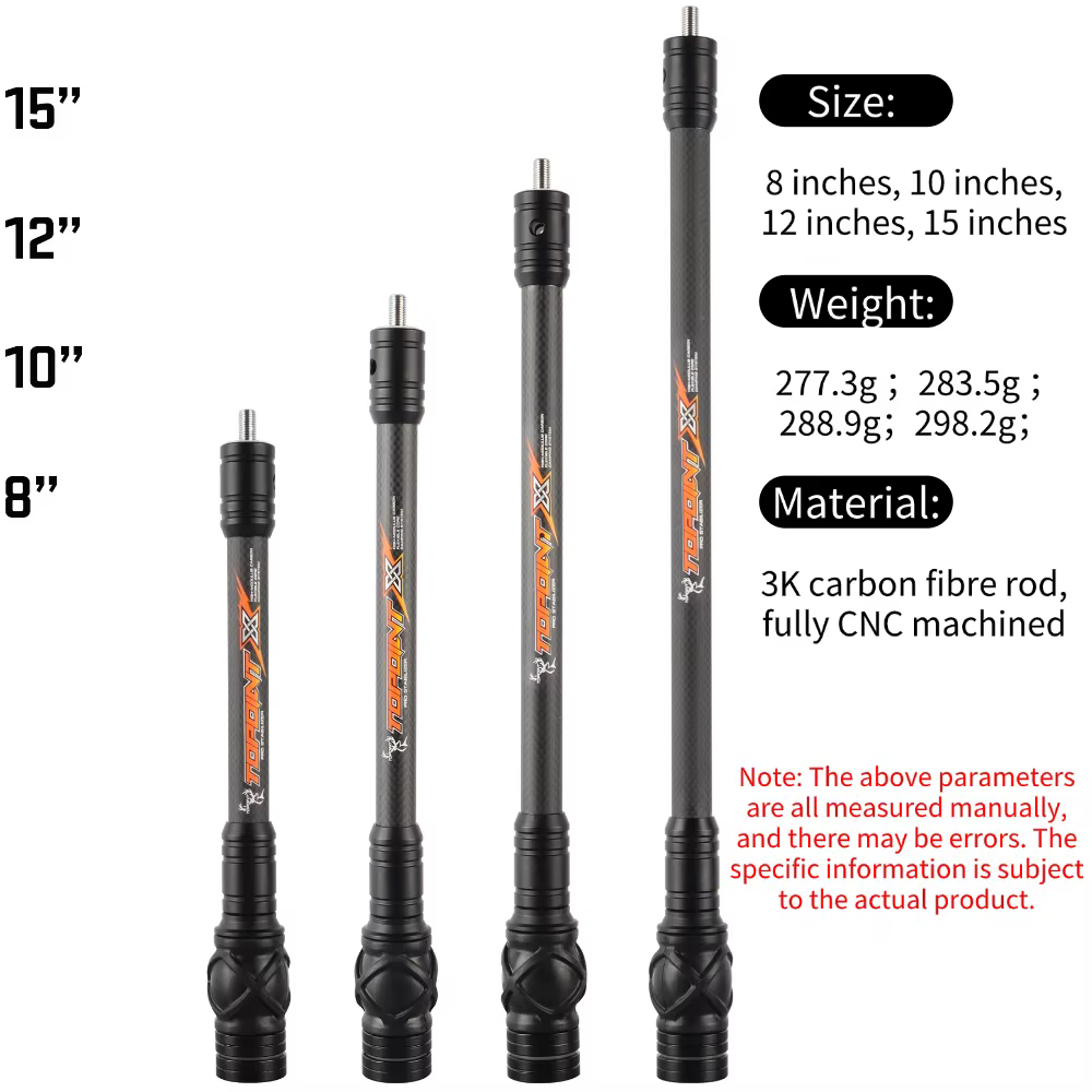 Estabilizador carbono 3K arco recurvo antivibración – Caza - imagen 5