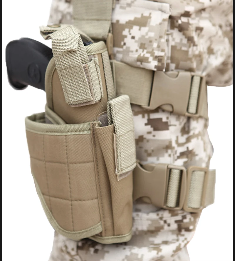 Vista lateral del arnés en uso