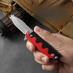 Cuchillo plegable EDC aluminio con clip de bolsillo y abridor