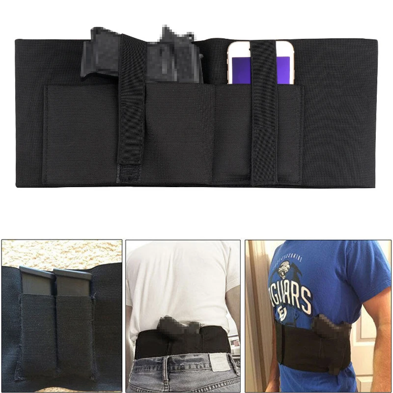 Funda táctica ventral elástica para pistola oculta - imagen 4