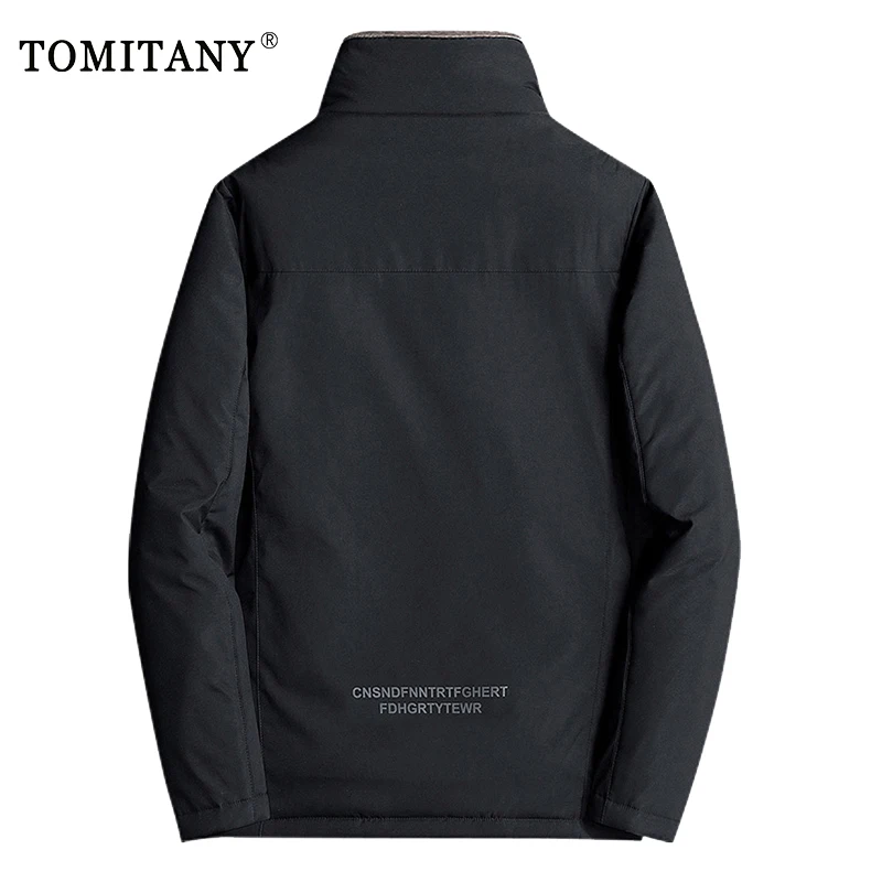 Parka de lana invierno hombre cuello alto forro polar táctico