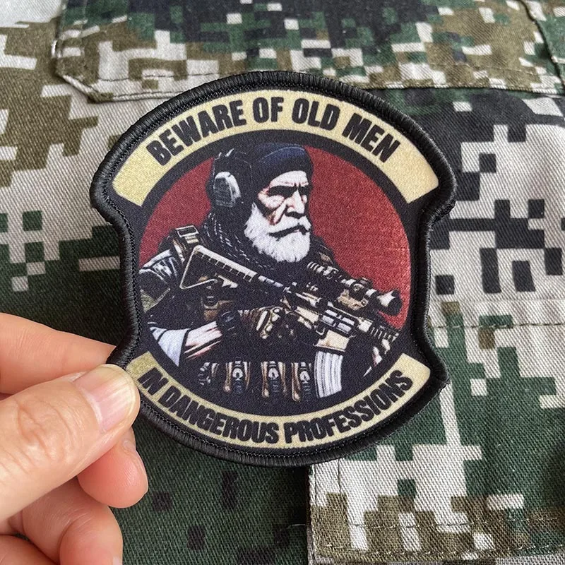 Parche de moral militar con emblema de soldado veterano - imagen 2