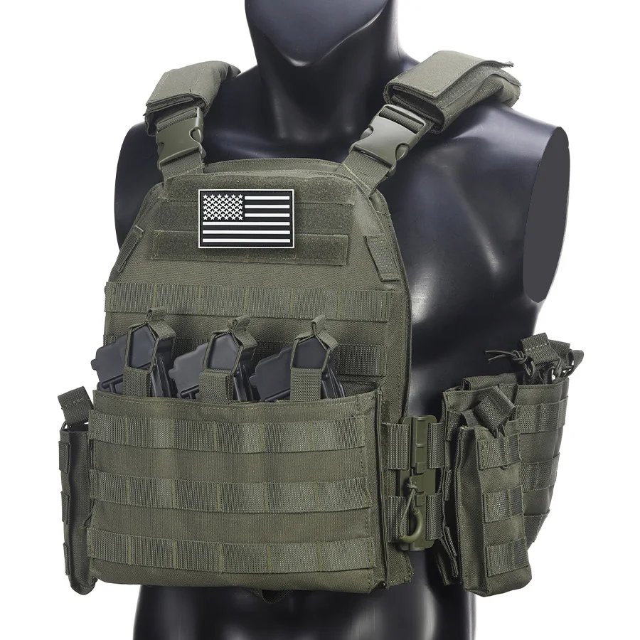 Chaleco táctico liberación rápida con portaequipos frontal oculto - imagen 5