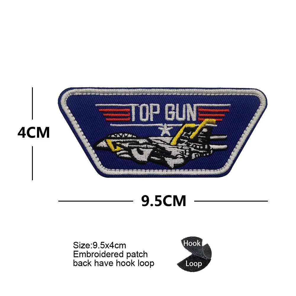 Top Gun conjunto táctico con mochila, parches velcro y brazalete - imagen 3