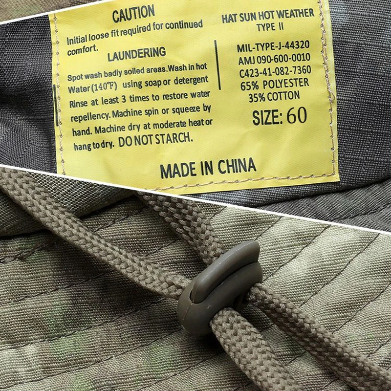 Gorra boonie táctica camuflaje con ala ancha y transpirable - imagen 5