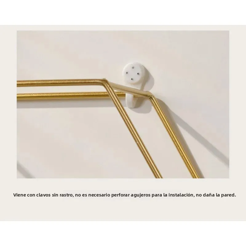 Estantes de hierro forjado para pared, repisa decorativa - imagen 4