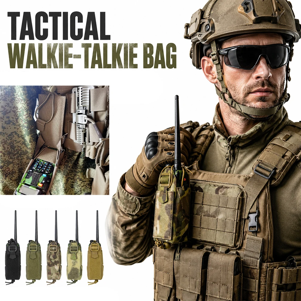 Funda táctica radio MOLLE Gridlok para intercom Baofeng