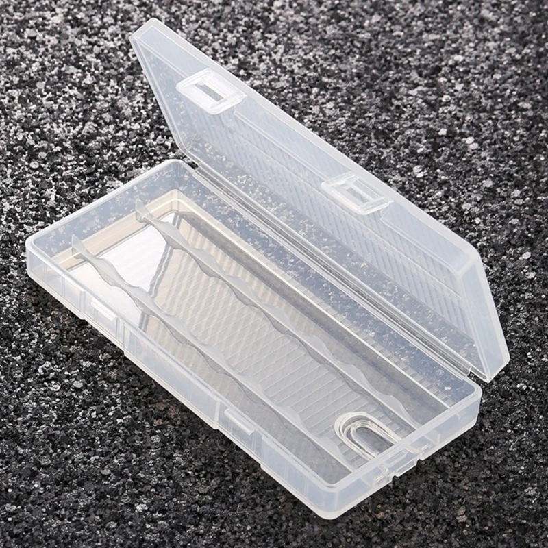 Caja almacenamiento pilas 2A plástico transparente – Viaje y escritorio - imagen 5