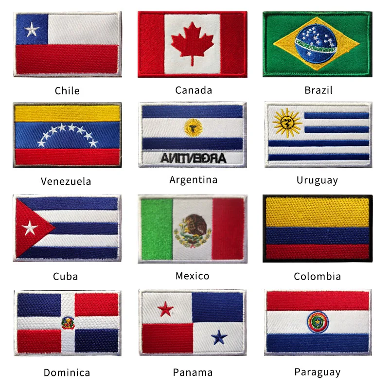 Brazaletes bordados países Chile Brasil México Argentina Cuba - imagen 4