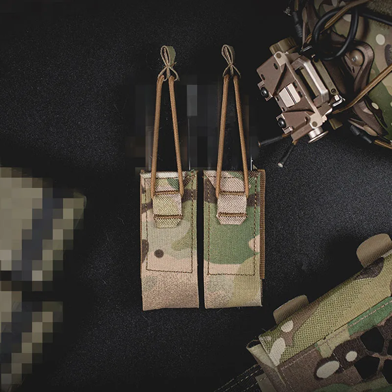 Bolsa táctica doble con sistema MOLLE