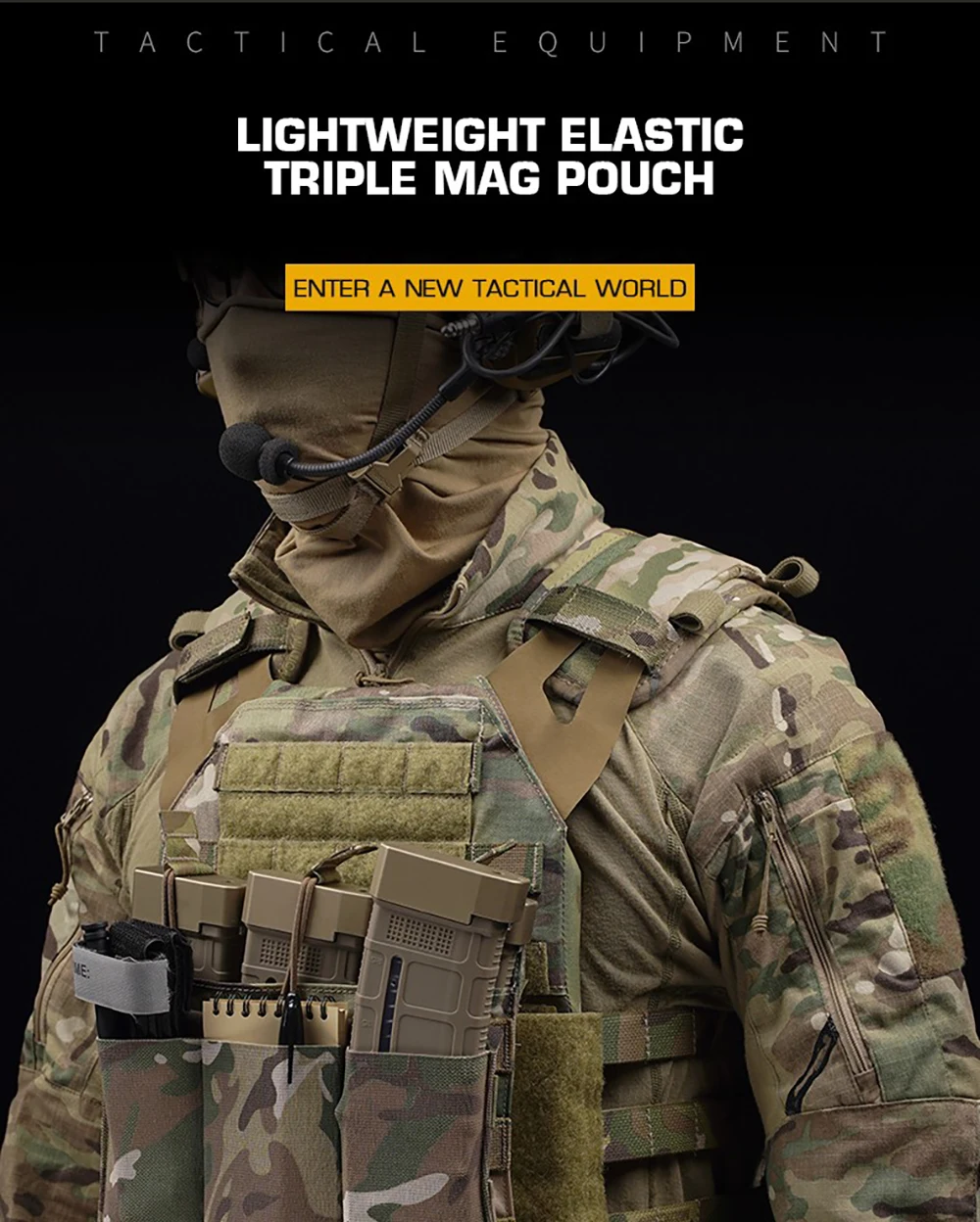 Bolsa de cintura táctica CS Tactical con sistema MOLLE