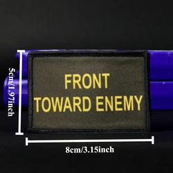 Parche táctico Front Toward The Enemy – gancho y bucle impreso