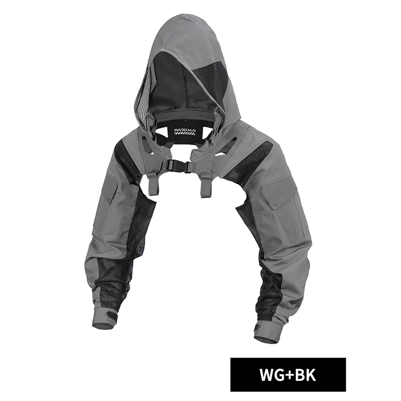 DMgear Chaqueta táctica camuflaje con capucha transpirable