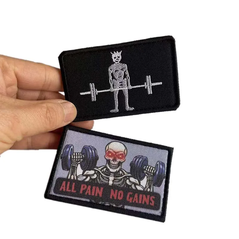 Parche táctico bordado calavera pirata Edward para ropa - imagen 2