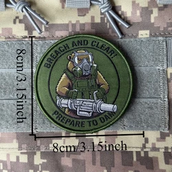 Beaver parches tácticos militares para ropa y mochilas Velcro
