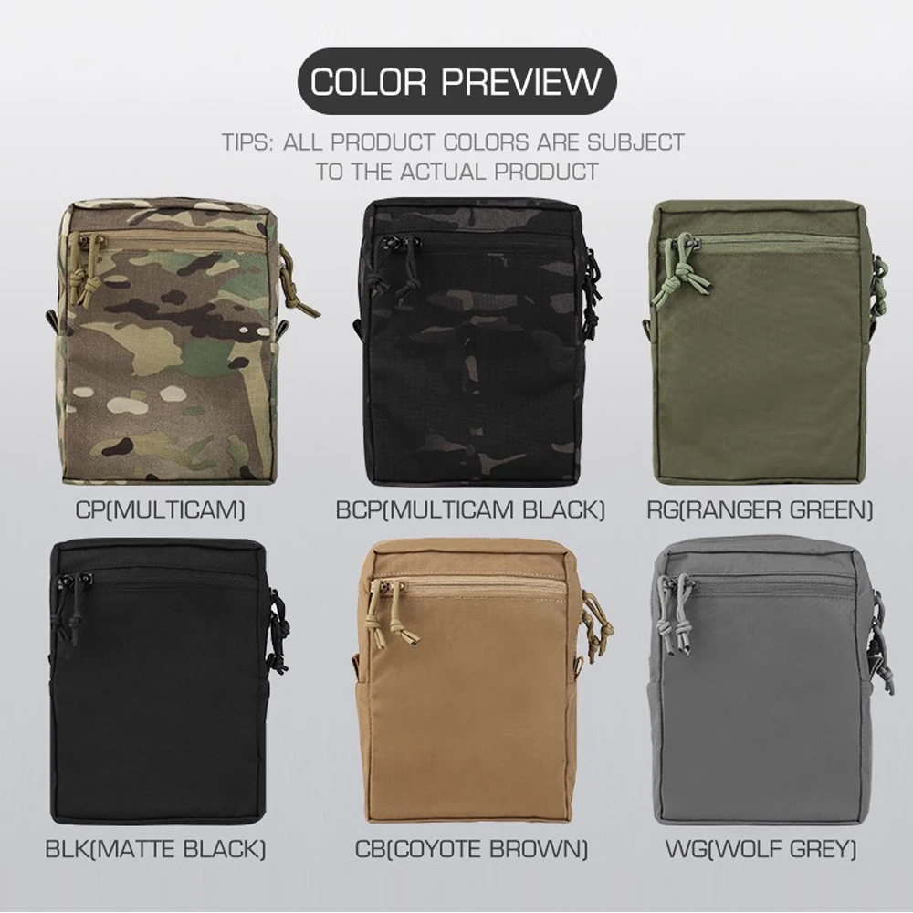 Bolsa táctica GP MOLLE tipo alto utilitaria corte láser para gafas NV - imagen 5