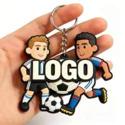 Llavero personalizado de silicona 3D con logotipo PVC