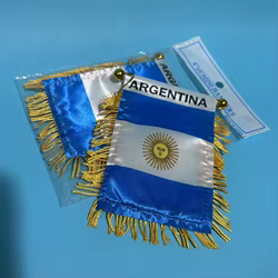 Bandera Argentina para coche Sky Flag doble cara poliéster