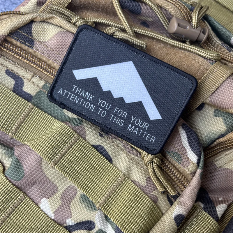 Parche táctico militar moral con gancho y bucle para ropa, mochila