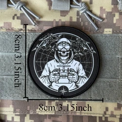 Parches tácticos velcro impresos para insignias y brazaletes