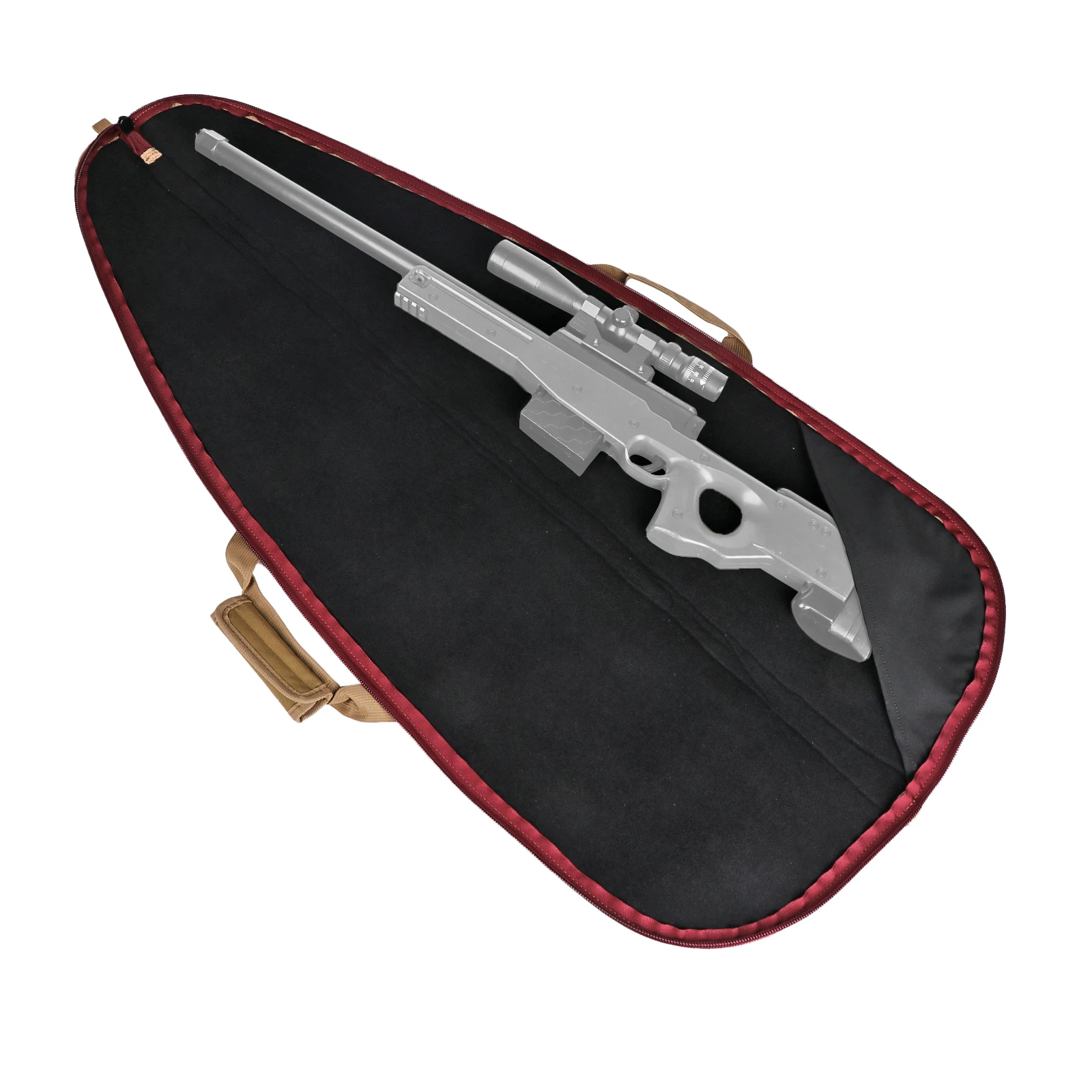 Tourbon Funda táctica acolchada de nylon para rifle, negra - imagen 4