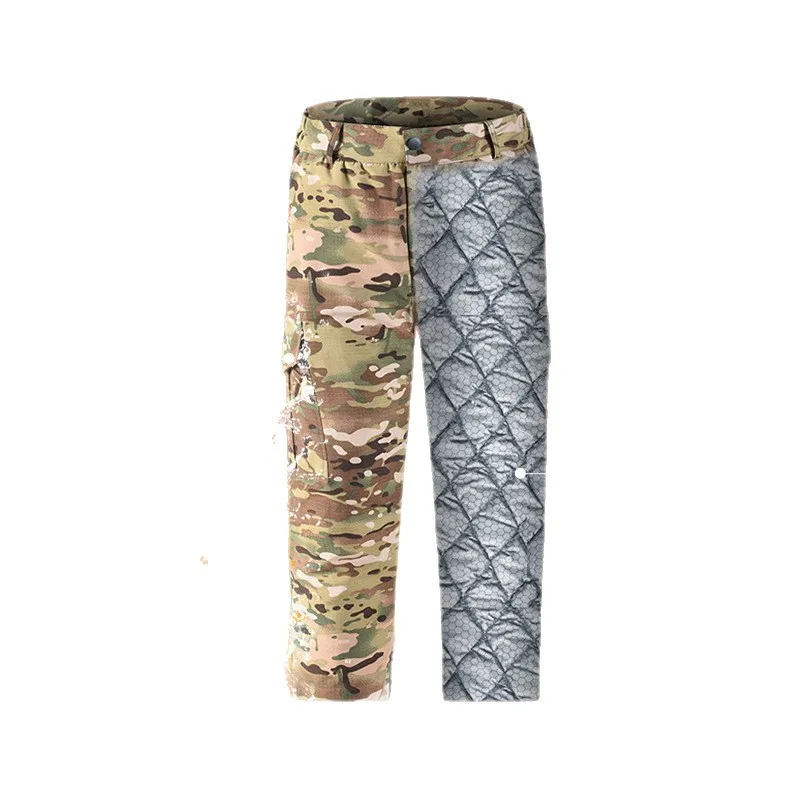Pantalones tácticos de invierno acolchados impermeables camuflaje - imagen 4